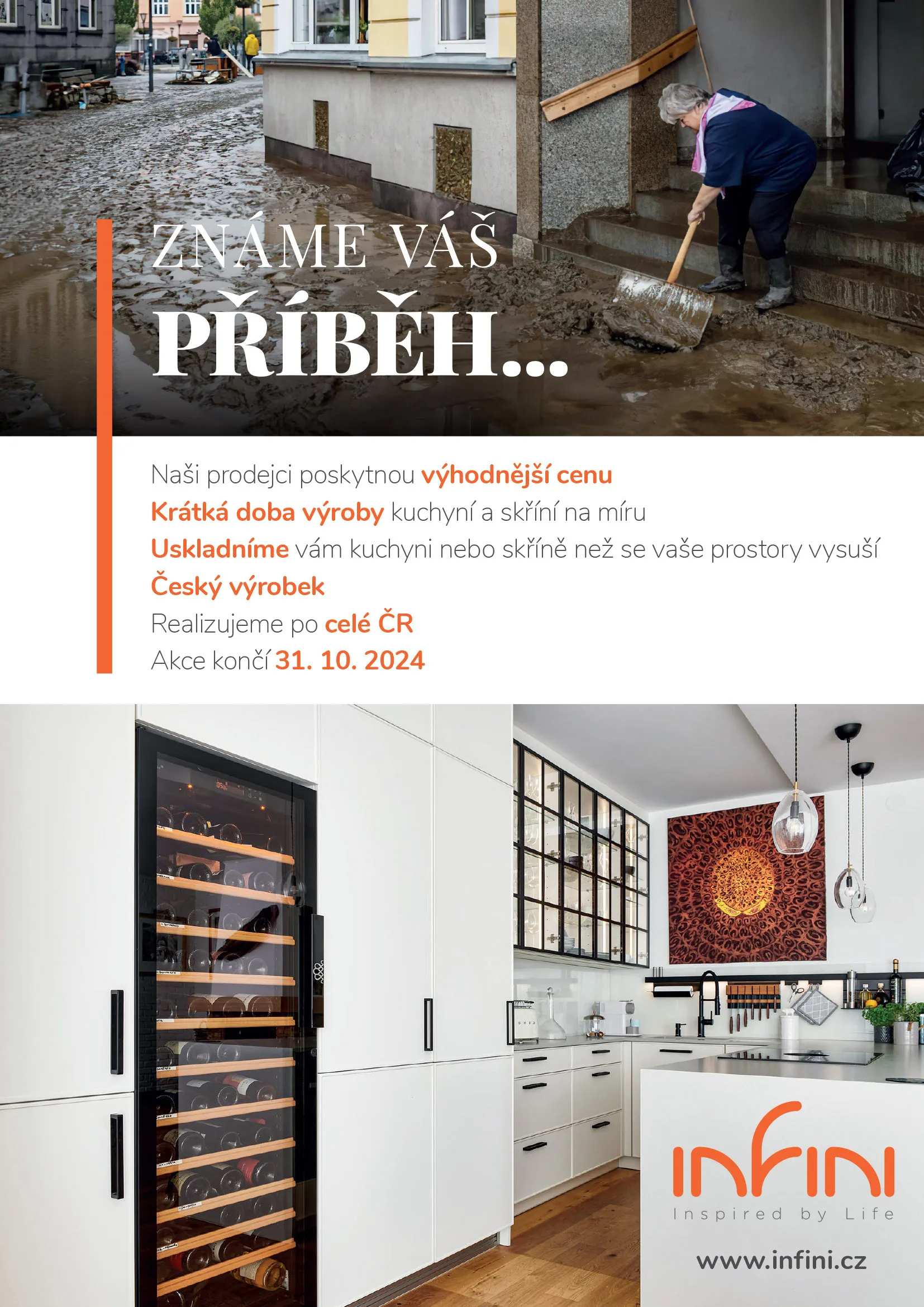 INFINI pomáhá postíženým povodněmi.