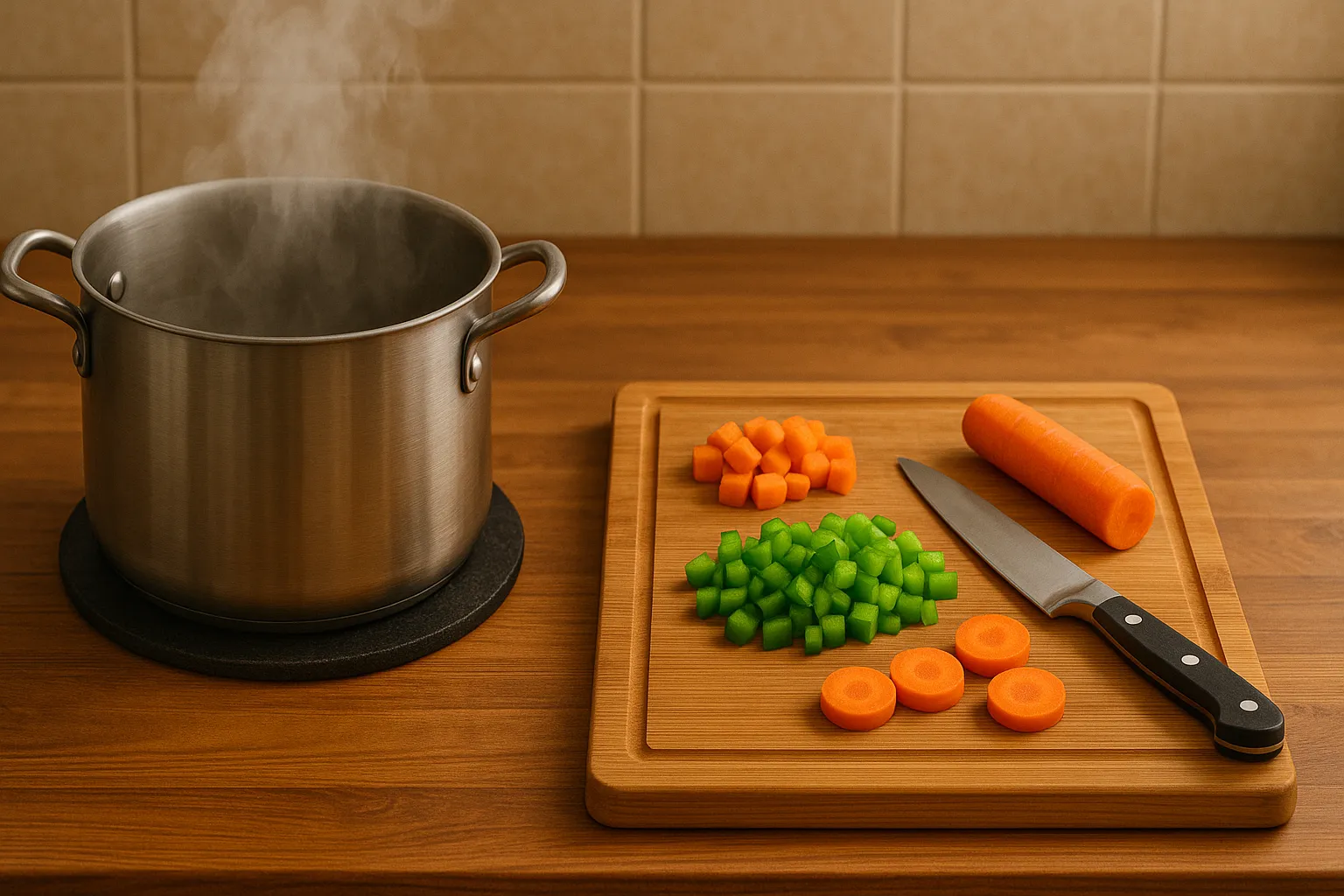 Pracovní desku chraňte – prkénko a podložka jsou základ